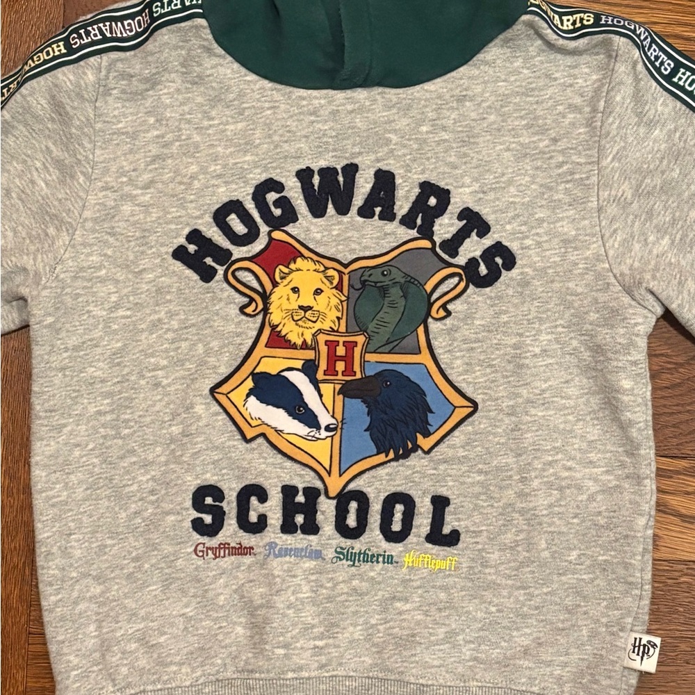 Harry Potter Hogwarts Kids Grey Hoodie